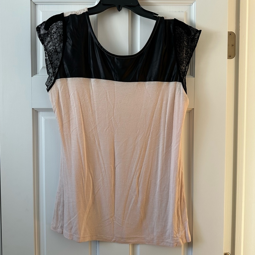 Elegant Black and Cream Women's Blouse